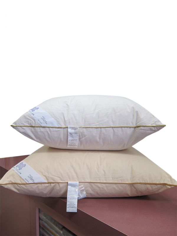 European Size Pillows (51% down and 49% feather)